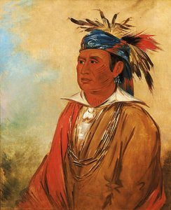 Wah-pón-jee-a, Svanen, en kriger av George Catlin