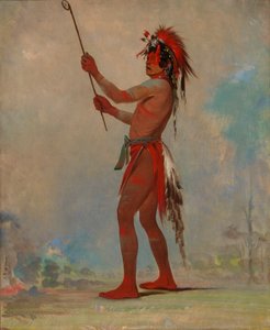 We-chúsh-ta-dóo-ta, rød mann, en fremtredende ballspiller av George Catlin