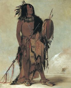 Wún-nes-tou, den hvite bøffelen, en gammel medisinmann av George Catlin