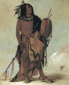Wún-nes-tou, White Buffalo, en eldre medisinmann, 1832. av George Catlin