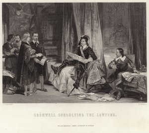 Cromwell rådfører seg med advokatene av George Cattermole