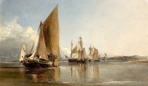Båter på vei inn i Medway