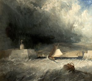 Whitby Harbour, North Yorkshire, 1836
