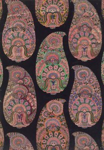 Stoffdesign for Paisley sjal, ca. 1871