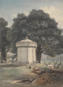 En hage i India av George Chinnery