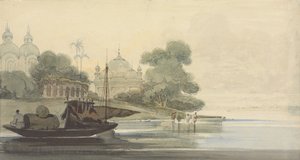 En elv på Ceylon av George Chinnery