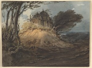Indisk tempel av George Chinnery