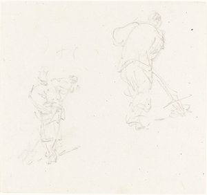 To kinesiske arbeidere av George Chinnery