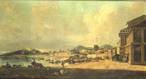 Utsikt over Macao av George Chinnery