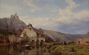 Utsikt over Bouvignes ved Meuse