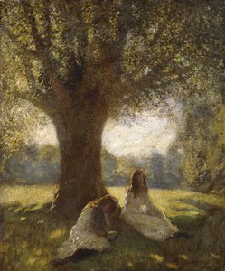 A Shady Spot, ca. 1920 (olje på lerret) av George Clausen