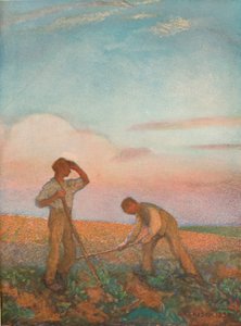 Hoeing, c1872-1911, 1911 av George Clausen