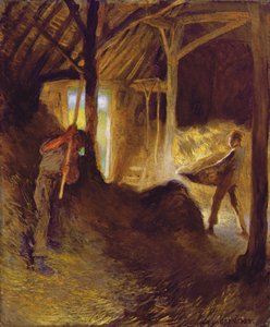 I fjøset av George Clausen