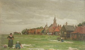 Washerwomen, Holland, 1876 (styre) av George Clausen