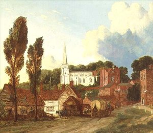 Utsikt over Harrow, med St. Mary