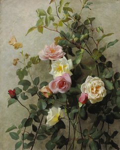 Roser på en vegg, 1877