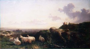 Kveld på South Downs av George Cole