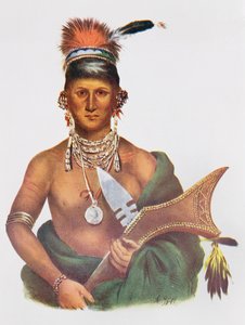 Appanoose, en Sauk-sjef, 1837, illustrasjon fra 