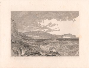 Pendennis Castle og inngangen til Falmouth Harbor av George Cooke