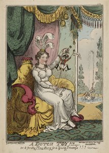 Et nederlandsk leketøy!!! eller, en vakker leke-ting for en ung prinsesse!!! Huzza, mars 1814, publisert 20. juni av George Cruikshank