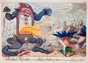 En radikal reformator av George Cruikshank