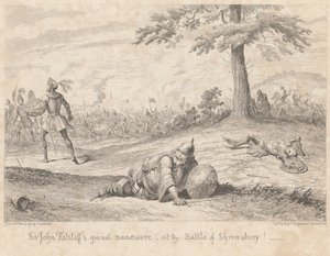 En annen del av feltet: 'Henry IV del I', akt V, scene IV av George Cruikshank
