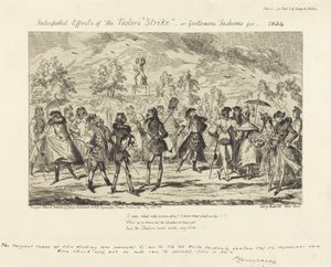 Forventede effekter av skreddernes "Strike" av George Cruikshank