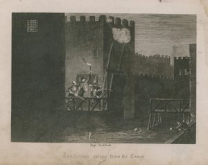Courtenays flukt fra tårnet av George Cruikshank