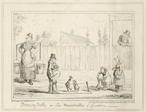 Dansende dukker eller Les Marionettes a Londres av George Cruikshank