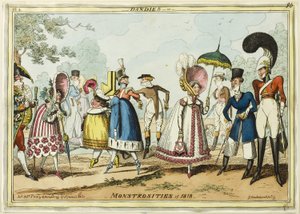 Dandies eller monstrositeter fra 1818 av George Cruikshank