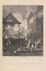 Spredning av Jacobite Club og død av Cordwell Firebras av George Cruikshank
