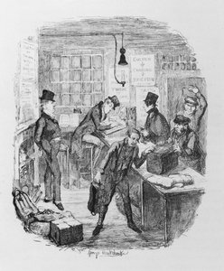 Tidlige trenere, ca. 1836 (gravering) av George Cruikshank
