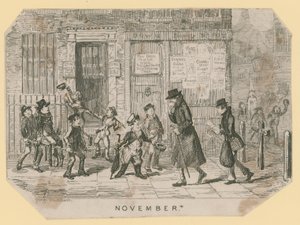 Guy Fawkes natt av George Cruikshank