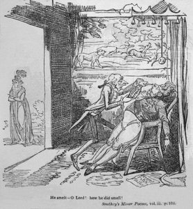Han luktet - Herre! Hvordan han luktet!, c1820. av George Cruikshank
