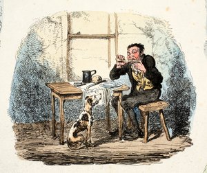 Hope (håndfarget gravering) av George Cruikshank