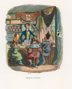 Illustrasjon for Sketches av Boz av George Cruikshank