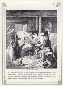 Illustrasjon for The Bachelor's Own Book, eller The Progress of Mr Lambkin (Gent) (gravering) av George Cruikshank
