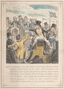 Illustrasjoner fra Mr. Lambkin, plate 8 av George Cruikshank