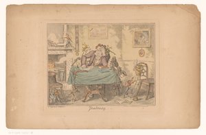 Jaloezie Sjalusi (tittel på objekt) av George Cruikshank