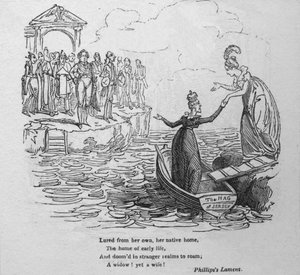 Lokket fra sitt eget hjem..., c1820. av George Cruikshank