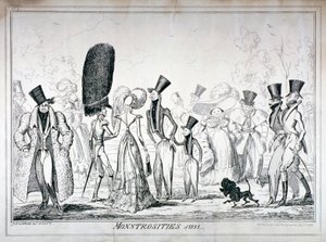 'Monstrositeter i 1821', 1835. av George Cruikshank