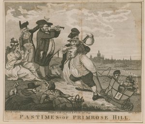 Tidsfordriv av Primrose Hill av George Cruikshank
