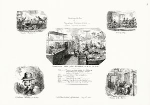 Bønn i baren, eller populær utdanning (gravering) av George Cruikshank