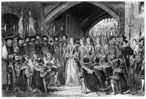 Dronning Janes inngang til tårnet, 1553 1840 av George Cruikshank
