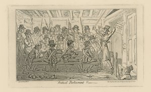 Radikalt parlament (gravering) av George Cruikshank