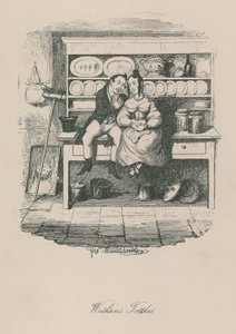 Scene av livet i London: Watkins Tottles av George Cruikshank