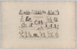 Noen av Drolleries of the Great Exhibition, 1851., 1851. av George Cruikshank