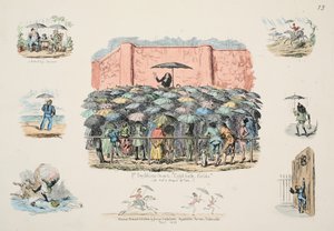 St Swithuns Chapel Cold-Bath Fields, pub. 1833 (håndfarget gravering) av George Cruikshank