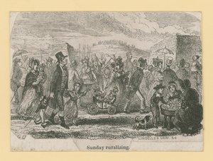 Søndag ruralisering av George Cruikshank