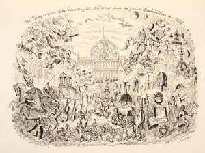 Spredningen av alle nasjoners verk fra den store utstillingen i 1851, pub. 1851 av George Cruikshank